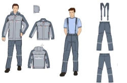 Men's sets for ITR (jacket, trousers) special for the employees of the organisations of the Transneft system for protection agai