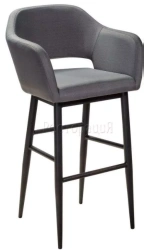 Bar armchair with metal frame