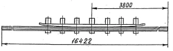 Cross rail with counter rail of the project 2796.04.000-02