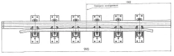 Cross rail with counter rail of the project 2690.08.030