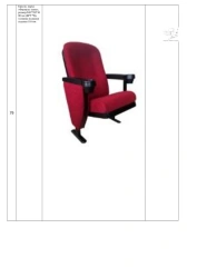 Armchair, brand "Forward Cinema", size:540×610/700×980, thickness of seat cushion 110 mm.