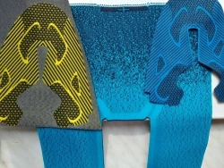 Polyester footwear fabric art. 300171 with polyurethane + MBO finish