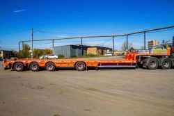 Semitrailer 98524 in versions 985241, 985242, 985243, 985244, 985245, version with metal platform with pneumatic suspension.