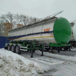 Semi-trailer-tank FOX TANK PTC 966612 configuration 04 for food products - Imported BPW/SAF axles - Tyres CORDIANT 385/65R22,