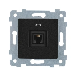 "MARIA" Low-voltage telephone socket outlet mechanism. ??1-456 "anthracite"