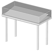 Horizontal display cabinet type EO