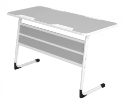 Pupil's table , AGAT 01.03.11.02 (two-seater, adjustable)