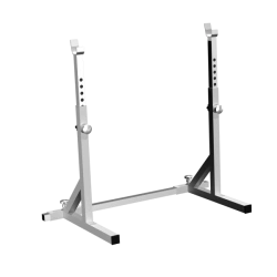 Rack with two barbell positions