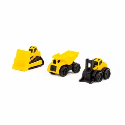 Mini-Dump Truck + Mini-Crawler Bulldozer + Mini-Forklift (in a package), Item No. 47981