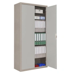 Metal cupboard for office of "Edelwood" trade mark