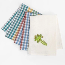 Table towels of semi-linen fabrics