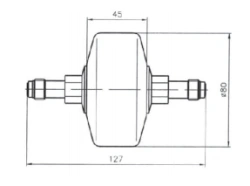 Filter for ultrafine gas purification MKF-40