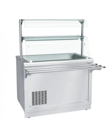 Refrigerated high-temperature display counter with neutral cabinet ???(?)-70?-02-??