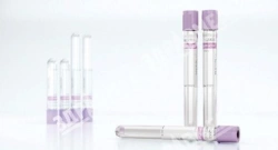 Vacuum tube for venous blood sampling "ZDRAVMEDTECH" with K2EDTA filler with separating gel, size 16X100 mm, volume 16X100 mm.