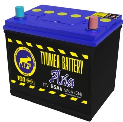 Accumulator lead starter battery TYUMEN BATTERY 6ST-65LR ASIA