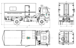 Emergency rescue trucks mod. 9723BK without CMU on the basis of KAMAZ chassis mod. 43265-D5