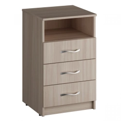 Office cupboard with three drawers and niche