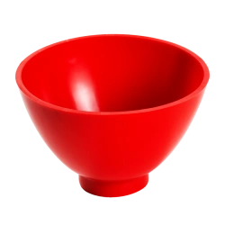 Bowl CRZ-400 - "Celite" elastic dental elastic bowl for plaster mixing, colour red