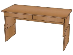 2-seater children's desk with drawers/ SD18