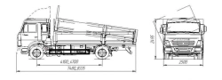 Special dump truck with three-sided unloading without CMU, modification 3957KA, on KAMAZ chassis of modifications 4308-G4.