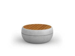 Concrete bench "Leg" without backrest article number A1032