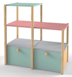 Modular toy rack "Scandinavia" module 2 with drawers, article number 56001-003