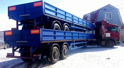 Semi-trailer 93192G, with pneumatic suspension or spring-balanced suspension, tyres 235/75R17.5, or 215/75