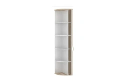Marta LD.636.210.000 Shelving unit end (White/Desira Ash )