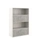 Tall cupboard with horizontal recess B-tone