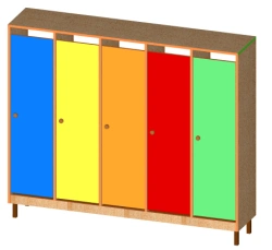 Cabinets (metal frame) for children's clothes