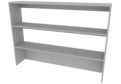 Desk extension rack 1300x250x950mm (WxHxH)