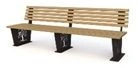 D-1.29 Park sofa with figurative carving "Square"