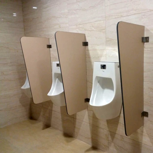 Public Toilet Partition System - HPL Plastic with Steel Frame