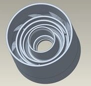 Hardware support, housing, S8000N, 1.00 inch shaft, ARZ type, Niresist, V2 / BRG HSG: S8000N, 1.00, ARZ, NI-RST, V2 article 1008