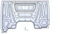 Exterior tailgate panel A9606473409