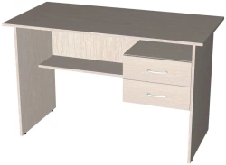 Desk with hanging right side table with 2 drawers 1200x600x750 mm LDFB 16mm
