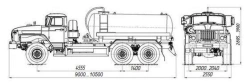 Vacuum tanker MB 4680K7-10 on Ural 4320-1951-60, 4320-1951-62, 4320-1951-70, 4320-1951-72, 4320-1951-74 chassis.