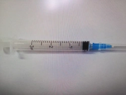 Injection syringe for single use, sterile three-detail 3A "Luer" complete with 0,6x30 injection needle