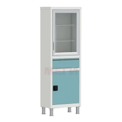 ??-01-???(???-642.12) Medical metal two-section single-leaf cupboard for placing, storage of medicines