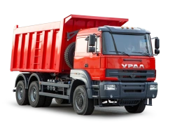 Dump truck Ural S355A0 (Possible equipment: gearbox ZF 16S2225; clutches Weichai, Fast-Eaton; neutraliser: Weichai)
