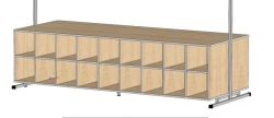 Shoe cabinet with storage compartments