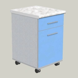 Single-door underbench with drawer model TPF-2