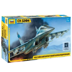 Assembled model Russian Su-32FN front-line bomber