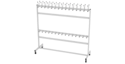 Hanger mobile 2 row 1800x600x1750mm (WxHxH)