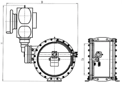 Flanged hermetic vented valve KG (for nuclear power plants) DN 200-1600 PN 0,005 MPa