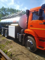Tank truck for transportation of food liquids type 9666K (Modifications 9666K2 on KAMAZ 65115-A5, 65115-50, 65115-5H chassis)
