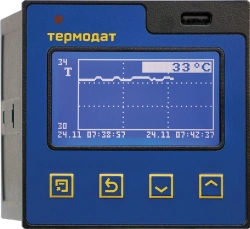 Single-channel programme temperature controller - electronic recorder with graphic display TERMODAT - 16E6-A