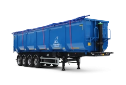 TONAR tipper semitrailer of model 952342 with axles of TONAR models: 90424.