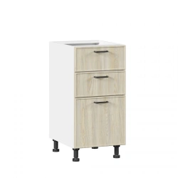 Indigo LD.298800.000 Front set for kitchen cabinet 400 with 3 drawers LUX (4) (Madeira topaz oak)