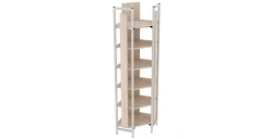 Library corner shelving unit 500x500x1910mm (WxHxH)